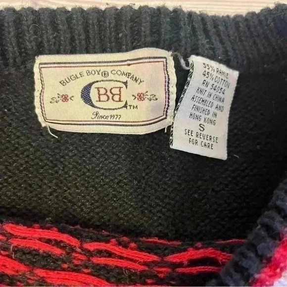 Vintage Bugle Boy Fair Isle Christmas Sweater - Picture 5 of 5